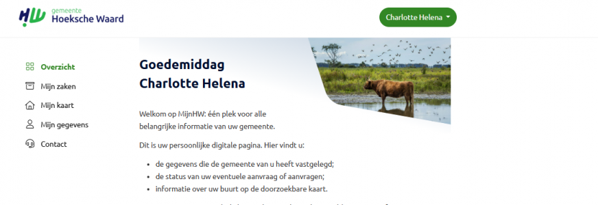 Gemeente Hoeksche Waard lanceert open source Mijn Omgeving via Open Webconcept